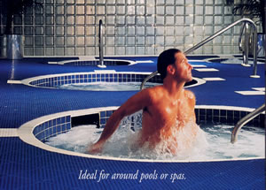 anti-slip anti-bacteria self-draining floor mat system for the swimming pool floors
