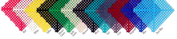 anti-slip anti-bacteria self-draining floor mat system