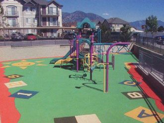 Children's Playground - Rubberised Surface