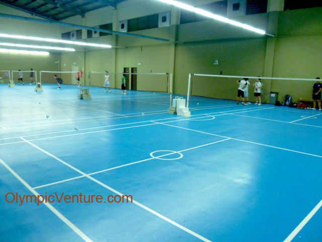 4 Badminton Courts using Olymflex Rubberized Floor for Ritz Badminton Hall in Jaya Square, Kuala Lumpur.