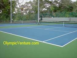 2 rubberized cushion tennis courts at Royal Lake Club, KL