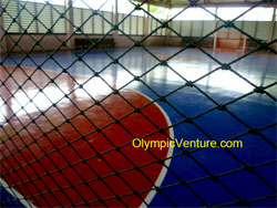 2 futsal courts in Taman Tasik Cyberjaya using 10mm Olymflex Seamless Fiber-Reinforced PU rubberized floor.