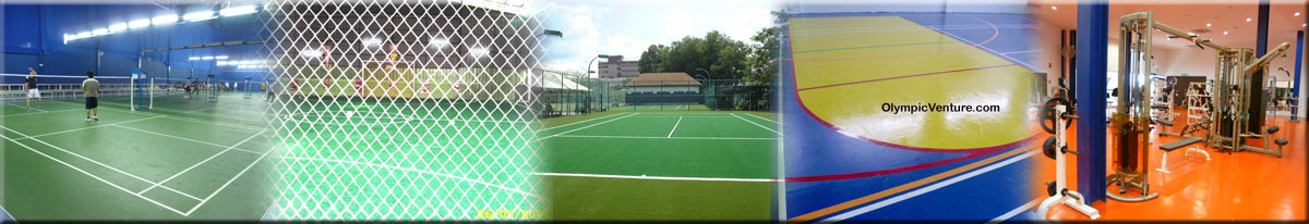 Olympic Venture - contractor for tennis courts, futsal arenas, hockey pitches, recreational surfaces, gym floors, running tracks, etc.